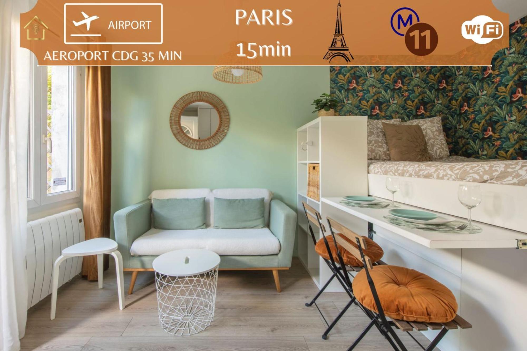 Benfleet 2 Cocooning Studio Proche Paris رومينفيل المظهر الخارجي الصورة